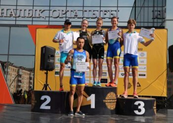 ТҮРКІСТАНДА ТРИАТЛОННАН ҚАЗАҚСТАН КУБОГЫ ӨТІП ЖАТЫР