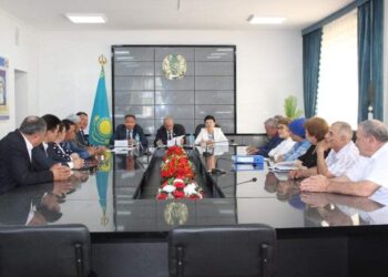 МӘЖІЛІС ДЕПУТАТЫ РЕФЕРЕНДУМ БОЙЫНША ТҮЛКІБАС АУДАНЫНДА КЕЗДЕСУ ӨТКІЗДІ