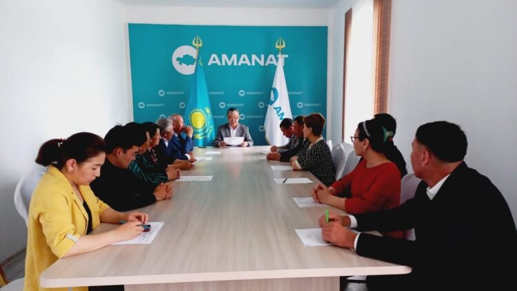 Ordabasy: Референдумды халық арасында түсіндіруге арналған штаб отырысы өтті