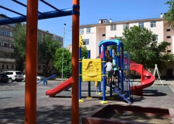 ТҮРКІСТАН: БІРІНШІ ШАҒЫНАУДАНДА 19 БАЛАЛАР ОЙЫН АЛАҢШАСЫ ҚОЛДАНЫСҚА БЕРІЛЕДІ