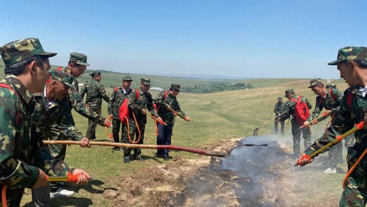 ОРМАН ЖӘНЕ ДАЛА ӨРТТЕРІН СӨНДІРУ БОЙЫНША ТАКТИКАЛЫҚ ОҚУ-ЖАТТЫҒУ ЖИЫНЫ ӨТКІЗІЛДІ