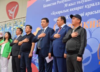 ТҮРКІСТАН: БАҚ ӨКІЛДЕРІНІҢ АРАСЫНДА СПАРТАКИАДА БАСТАЛДЫ