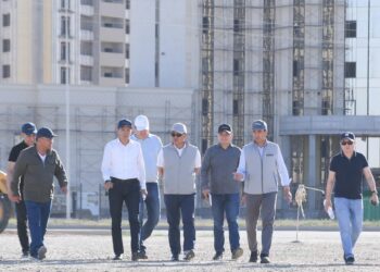 ТҮРКІСТАНДЫ КӨГАЛДАНДЫРУ ЖӘНЕ АБАТТАНДЫРУ ЖҰМЫСЫ ЖАЛҒАСЫП ЖАТЫР