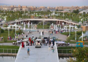 ТҮРКІСТАН ҚАЛАСЫНДА ЖАСАНДЫ КӨЛІ БАР САЯБАҚ АШЫЛДЫ