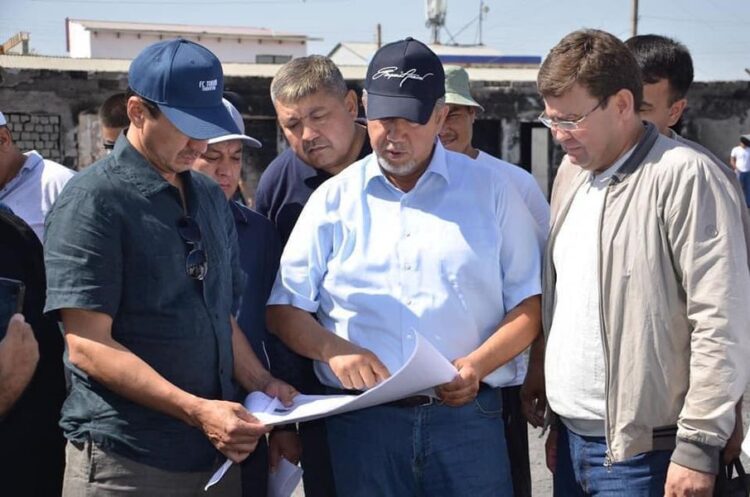 ТҮРКІСТАН: ЖЕТІСАЙДА БАЗАРДЫҢ ҚҰРЫЛЫСЫ БАСТАЛДЫ