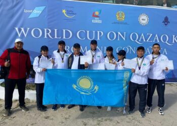 ТҮРКІСТАН: ТҮЛКІБАС ӨРЕНІ АСЫҚ АТУДАН ӘЛЕМ КУБОГЫН ЖЕҢІП АЛДЫ