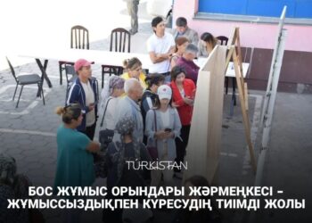 БОС ЖҰМЫС ОРЫНДАР ЖӘРМЕҢКЕСІ — ЖҰМЫССЫЗДЫҚПЕН КҮРЕСУДІҢ ТИІМДІ ЖОЛЫ