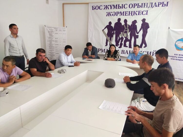 МАҚТААРАЛДА БОС ЖҰМЫС ОРЫНДАРЫ БОЙЫНША ЖӘРМЕҢКЕ ӨТТІ