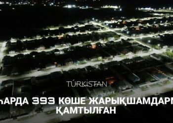 ШАҺАРДА 393 КӨШЕ ЖАРЫҚШАМДАРМЕН ҚАМТЫЛҒАН