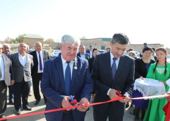 ҚАЗЫҒҰРТ: ДАРБАЗАДА ЗАМАНАУИ СПОРТ АЛАҢШАСЫ САЛЫНДЫ