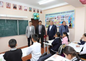 ТҮРКІСТАН: САРЫАҒАШ АУДАНЫНДА 620 ОРЫНДЫҚ МЕКТЕП КҮРДЕЛІ ЖӨНДЕУДЕН ӨТТІ