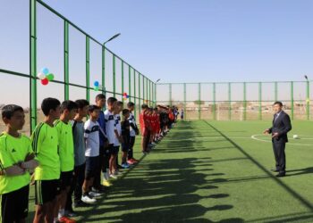 ТУРКЕСТАН: В САРЫАГАШСКОМ РАЙОНЕ ОТКРЫЛАСЬ СОВРЕМЕННАЯ СПОРТИВНАЯ ПЛОЩАДКА