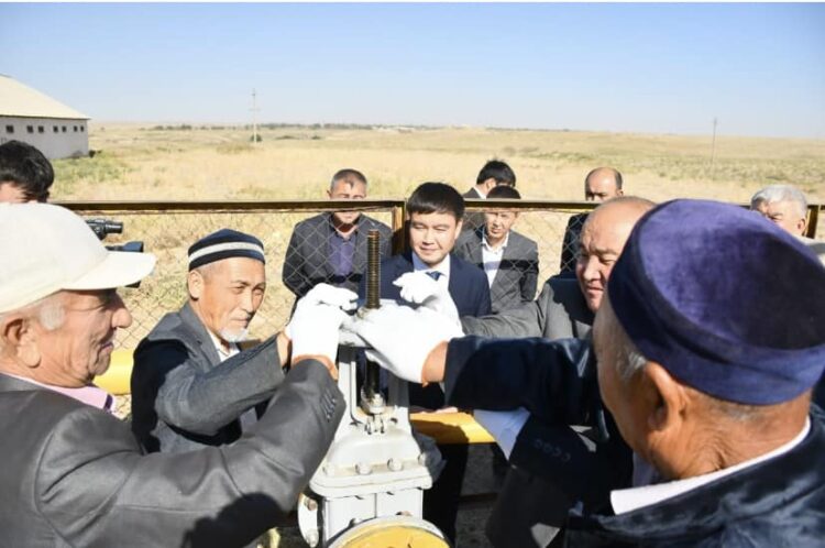 ТҮРКІСТАН: ОРДАБАСЫДА 2 АУЫЛҒА ГАЗ БЕРІЛДІ