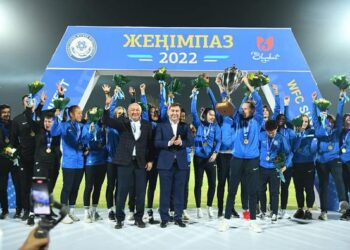 ФУТБОЛДАН ҚР ЧЕМПИОНАТЫНЫҢ ЖЕҢІМПАЗДАРЫ МАРАПАТТАЛДЫ