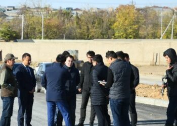 ШАҺАР БАСШЫСЫ ОҢТҮСТІК АЙНАЛМА ЖОЛЫНЫҢ ҚҰРЫЛЫС ЖҰМЫСТАРЫ БАРЫСЫН ТЕКСЕРДІ