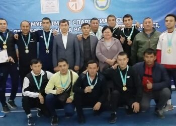 ТҮРКІСТАНДЫҚ МҰҒАЛІМДЕР ОБЛЫСТЫҚ СПАРТАКИАДАНЫҢ ЖЕҢІМПАЗЫ АТАНДЫ