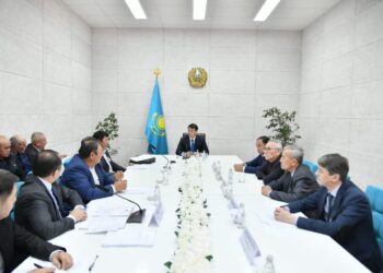 ТҮРКІСТАН: ДАРХАН САТЫБАЛДЫ ҚАЗЫҒҰРТ ТҰРҒЫНДАРЫМЕН КЕЗДЕСТІ