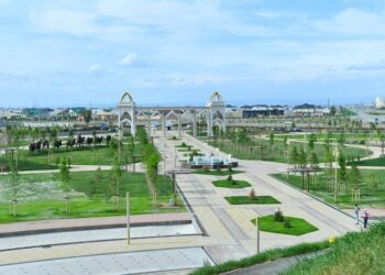 Түркістан жасыл желекке орануда