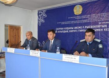 САУРАН АУДАННЫҢ ӘКІМІ ОРАНҒАЙ АУЫЛДЫҚ ОКРУГ ТҰРҒЫНДАРЫМЕН КЕЗДЕСТІ