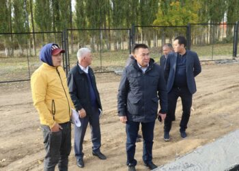 ТҮЛКІБАС АУДАНЫНЫҢ ӘКІМІ ҚҰРЫЛЫС ЖҰМЫСТАРЫН ҚАРҚЫНДАТУДЫ ТАПСЫРДЫ