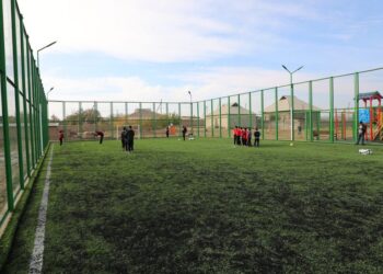 ТҮРКІСТАН: САРЫАҒАШТА ТАҒЫ БІР СПОРТ АЛАҢШАСЫ ПАЙДАЛАНУҒА БЕРІЛДІ