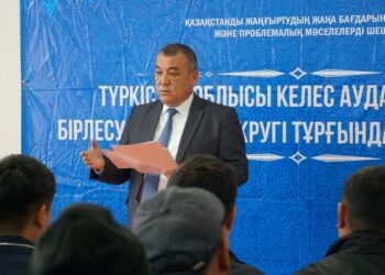 КЕЛЕС АУДАНЫНЫҢ ӘКІМІ БІРЛЕСУ АУЫЛДЫҚ ОКРУГІНІҢ ТҰРҒЫНДАРЫМЕН КЕЗДЕСТІ