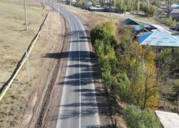 ТҮРКІСТАН: ҚАЗЫҒҰРТ АУДАНЫНДА 18 ШАҚЫРЫМ ЖОЛ ЖӨНДЕУДЕН ӨТТІ