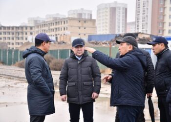 ШАҺАР БАСШЫСЫ ТҰРАНДАҒЫ ҮЙЛЕРДІҢ ҚҰРЫЛЫС БАРЫСЫН ТЕКСЕРДІ