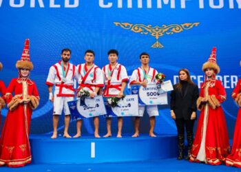 ШЫМКЕНТТІК СПОРТШЫЛАР ӘЛЕМ ЧЕМПИОНЫ АТАНДЫ