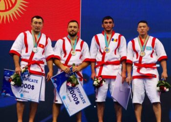 ҚАЗАҚ КҮРЕСІНЕН ӨТКЕН ӘЛЕМ ЧЕМПИОНАТЫНДА ТҮРКІСТАНДЫҚ БАЛУАНДАР ТОП ЖАРДЫ