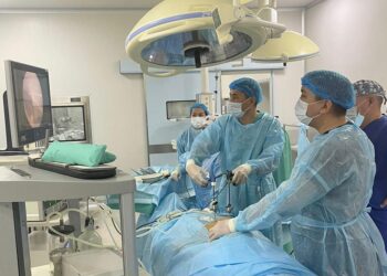 ШЫМКЕНТТІК ДӘРІГЕРЛЕР АЛҒАШ РЕТ БҮЙРЕКТЕГІ ЭХИНОКОКК КИСТАСЫНА ТІЛІКСІЗ ОТА ЖАСАДЫ