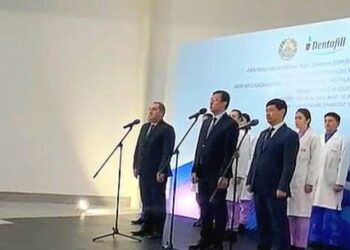 ШЫМКЕНТ: ПРЕЗИДЕНТ ТЕЛЕКӨПІР АРҚЫЛЫ «DENTAFILL KAZAKHSTAN» ӨНДІРІСТІК КӘСІПОРНЫН ІСКЕ ҚОСТЫ