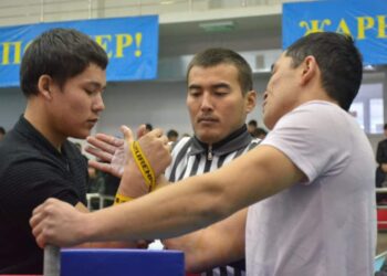ТҮРКІСТАН: ШАРДАРАДА АРМРЕСТЛИНГТЕН ЖӘНЕ ГІР ТАСЫН КӨТЕРУДЕН ОБЛЫС ЧЕМПИОНАТЫ ӨТТІ