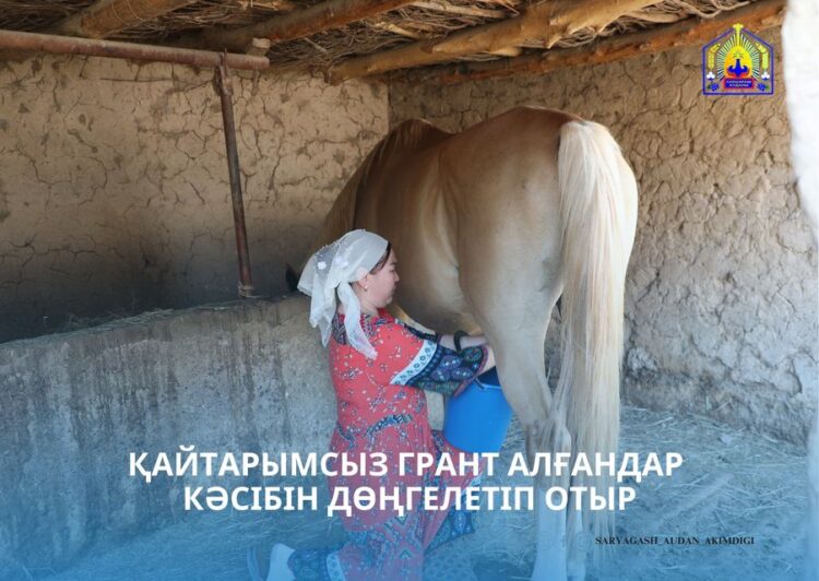 САРЫАҒАШ: ҚАЙТАРЫМСЫЗ ГРАНТ АЛҒАНДАР КӘСІБІН ДӨҢГЕЛЕТІП ОТЫР