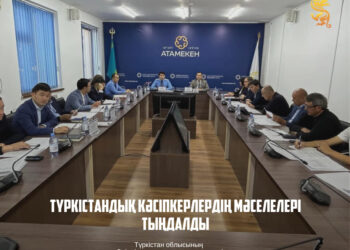 ТҮРКІСТАНДЫҚ КӘСІПКЕРЛЕРДІҢ МӘСЕЛЕЛЕРІ ТЫҢДАЛДЫ