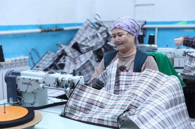 ТҮРКІСТАН: САРЫАҒАШТА ТӘУЛІГІНЕ 5000 ДАНА СӨМКЕ ТІГЕТІН КӘСІПОРЫН БАР