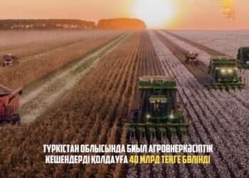 ТҮРКІСТАН ОБЛЫСЫНДА БИЫЛ АГРОӨНЕРКӘСІПТІК КЕШЕНДЕРДІ ҚОЛДАУҒА 40 МЛРД ТЕҢГЕ БӨЛІНДІ