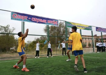 ТҮРКІСТАН: ШАРДАРАДА ФУТБОЛ АЛАҢШАСЫ АШЫЛДЫ