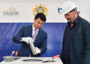 ТҮРКІСТАНДА ЖАҢА ЗАУЫТТЫҢ КАПСУЛАСЫ САЛЫНДЫ