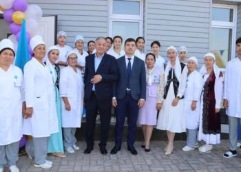 ТҮРКІСТАН: РЕСПУБЛИКА КҮНІ ҚАРСАҢЫНДА ОРДАБАСЫДА ФЕЛЬДШЕРЛІК-АКУШЕРЛІК БЕКЕТ ПАЙДАЛАНУҒА БЕРІЛДІ