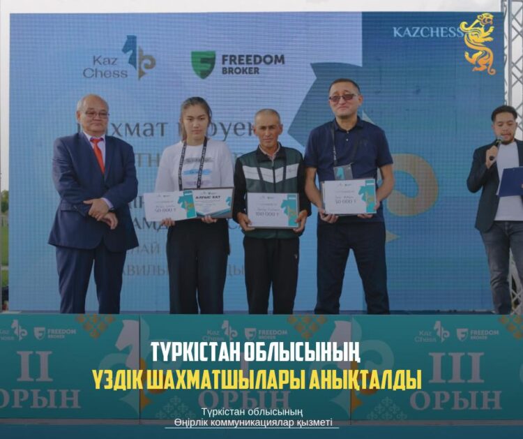ТҮРКІСТАН ОБЛЫСЫНЫҢ ҮЗДІК ШАХМАТШЫЛАРЫ АНЫҚТАЛДЫ