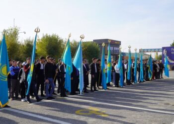 БӘЙДІБЕК: МЕМЛЕКЕТТІК ТУДЫ КӨТЕРУ РӘСІМІ ӨТТІ