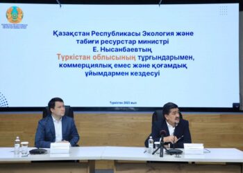 ЭКОЛОГИЯ МИНИСТРІ ТҮРКІСТАН ОБЛЫСЫНЫҢ ТҰРҒЫНДАРЫМЕН КЕЗДЕСТІ