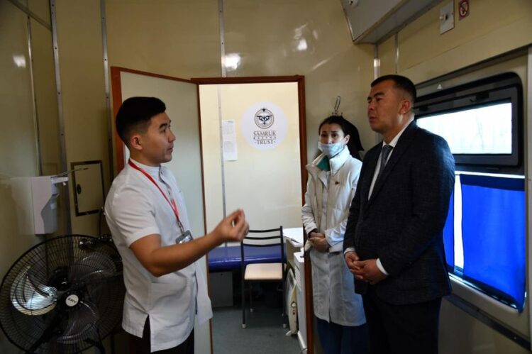 ТҮРКІСТАН: МЕДИЦИНАЛЫҚ ПОЙЫЗ ОТЫРАР АУДАНЫНА КЕЛІП ТОҚТАДЫ