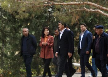 ЕРЛАН НЫСАНБАЕВ ТҮРКІСТАНДЫ КӨГАЛДАНДЫРУ ЖҰМЫСТАРЫМЕН ТАНЫСТЫ