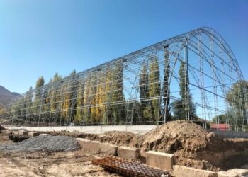 ТҮРКІСТАН: ТӨЛЕБИДЕ ЖАҢА СПОРТ КЕШЕНІ САЛЫНЫП ЖАТЫР