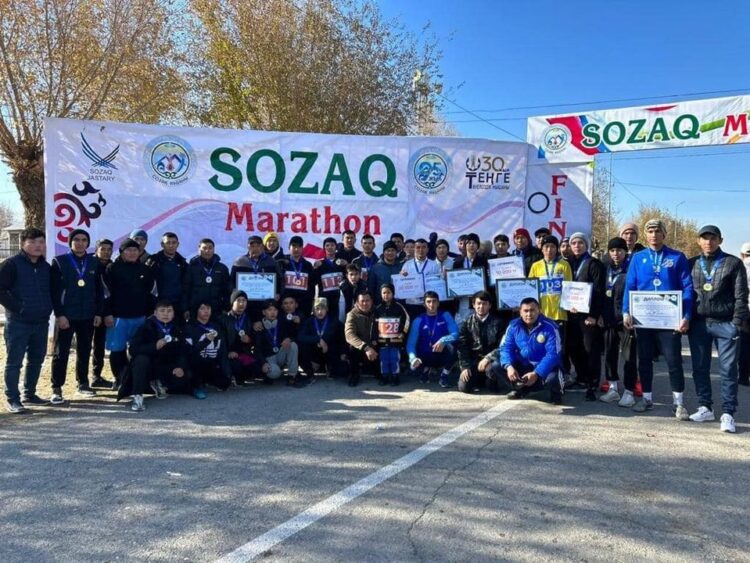ТҮРКІСТАН: СОЗАҚТА ЖҮГІРУ МАРАФОНЫ ӨТТІ