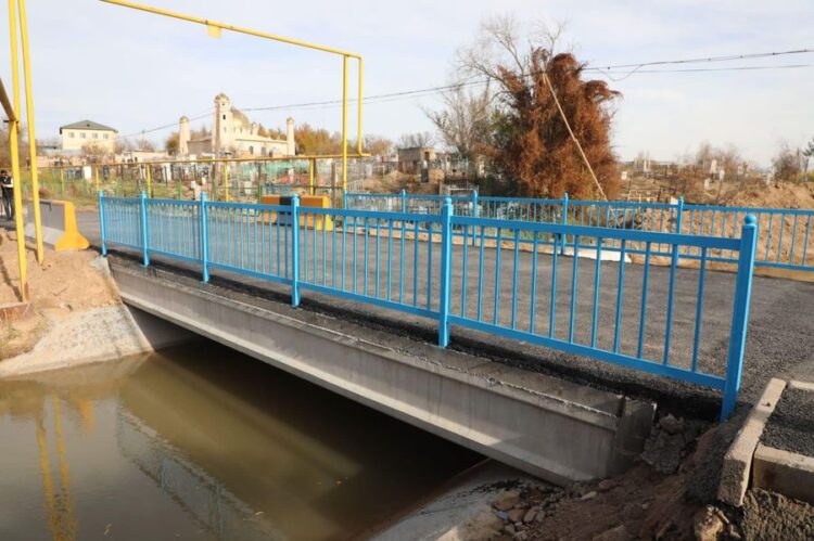 ТҮРКІСТАН: САРЫАҒАШТА ЖАҢА КӨПІР ПАЙДАЛАНУҒА БЕРІЛДІ
