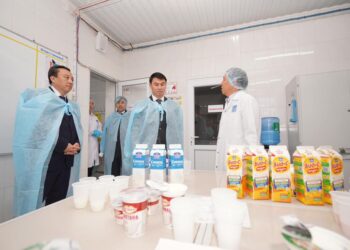 ТҮРКІСТАН: ТӨЛЕБИДЕГІ КӘСІПОРЫН ЗАМАНАУИ ТЕХНОЛОГИЯ АРҚЫЛЫ СҮТ ӨНІМДЕРІН ШЫҒАРУДА