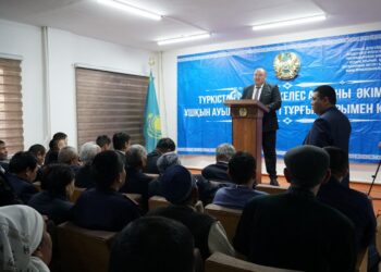 КЕЛЕС: АУЫЛДЫҢ АБАТТАНУЫНА ЖЕРГІЛІКТІ КӘСІПКЕРЛЕР ДЕ АТСАЛЫСУДА